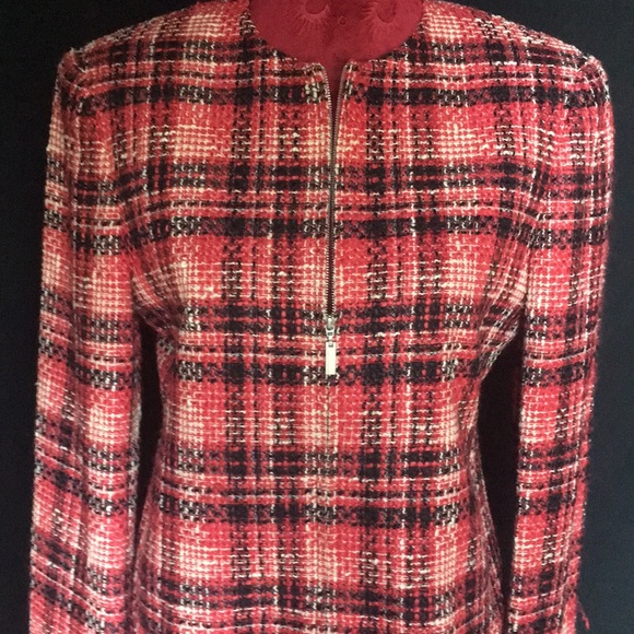 Rena Rowan Plaid Tweed Jacket - Picture 14 of 16